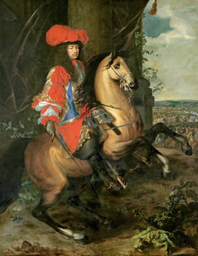 Equestrian Portrait of Louis XIV by Charles Le Brun